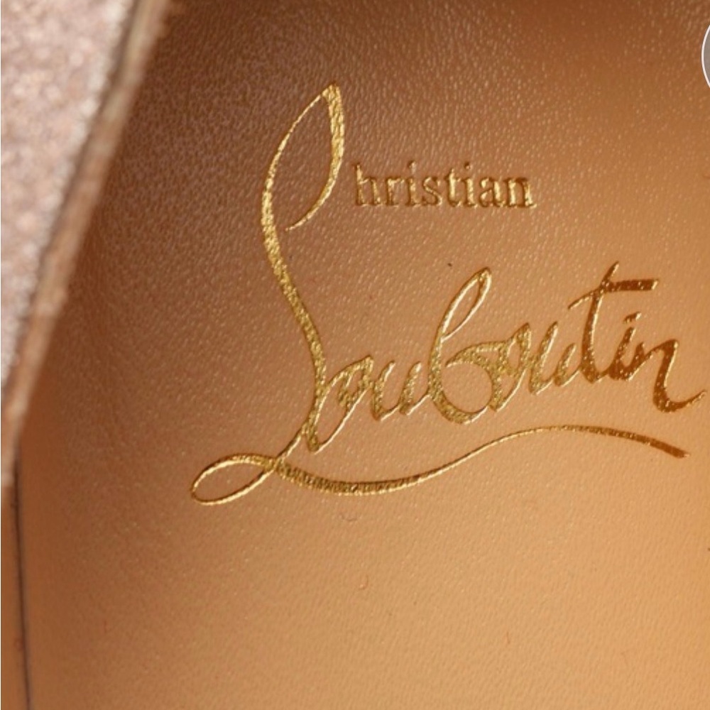 Christian Louboutin Sparkle Pointed-Toe Pumps - Picture 5 of 5